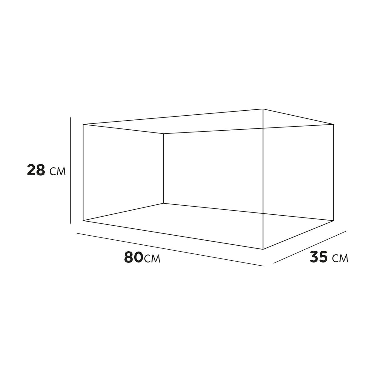 AQPET AQUATERRARIUM EN VERRE TORTUGA 80 - 80X35X28 CM AVEC ÎLOT