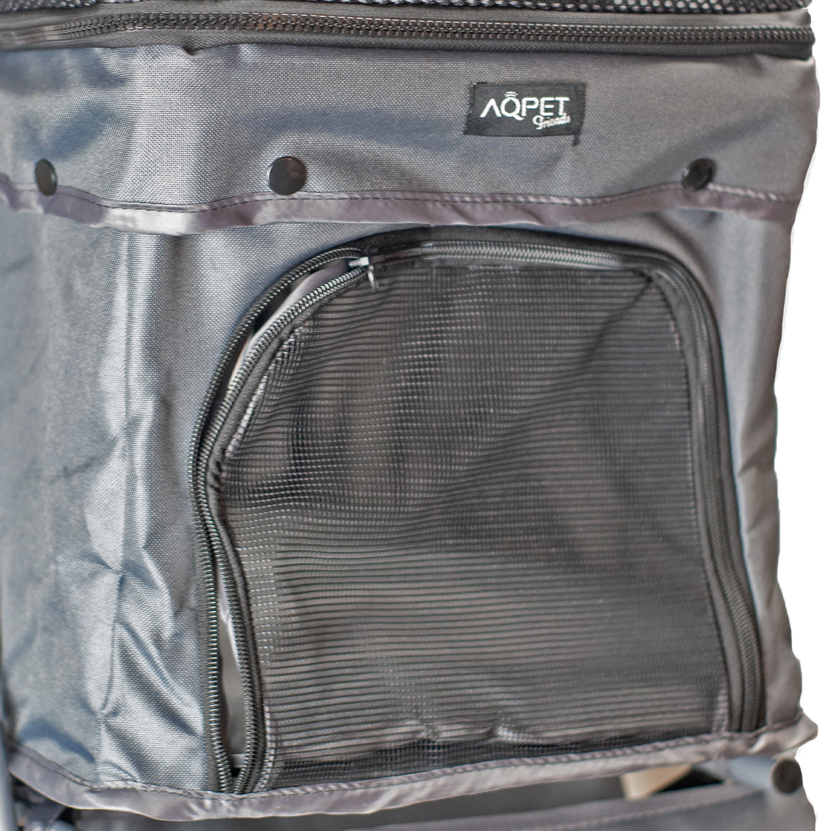 AQPET FRIENDS Poussette confortable et pratique pour chiens de taille moyenne / petite, pour chiens et chats, voyage en toute sécurité