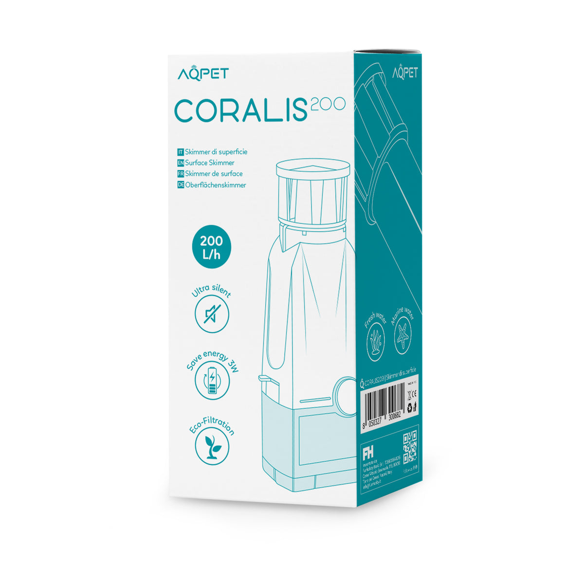 AQPET CORALIS 200 POMPE À DÉRIPPAGE DE SURFACE 200 LT/H