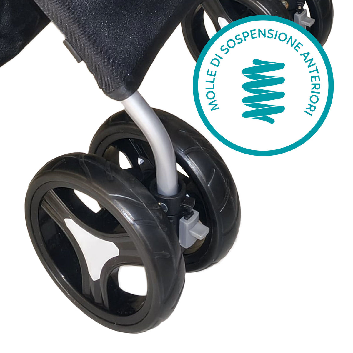 AQPET FRIENDS Poussette confortable et pratique pour chiens de taille moyenne / petite, pour chiens et chats, voyage en toute sécurité