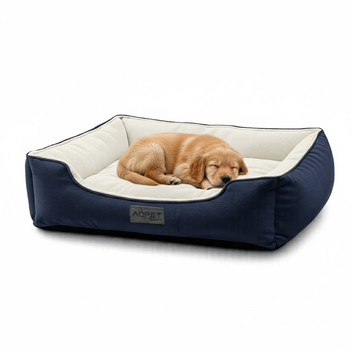 AQPET FRIENDS Niche pour chiens et chats d’intérieur avec coussin moelleux – Lavable avec base antidérapante – Lit confortable pour animaux domestiques