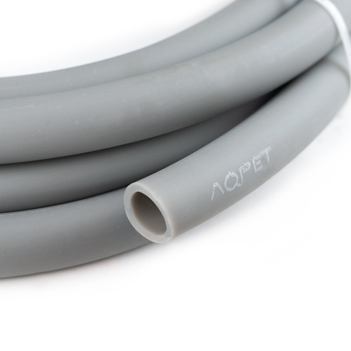 AQPET Tube en mélange silicone-PVC - Effet soie gris - Bobine 5 MT