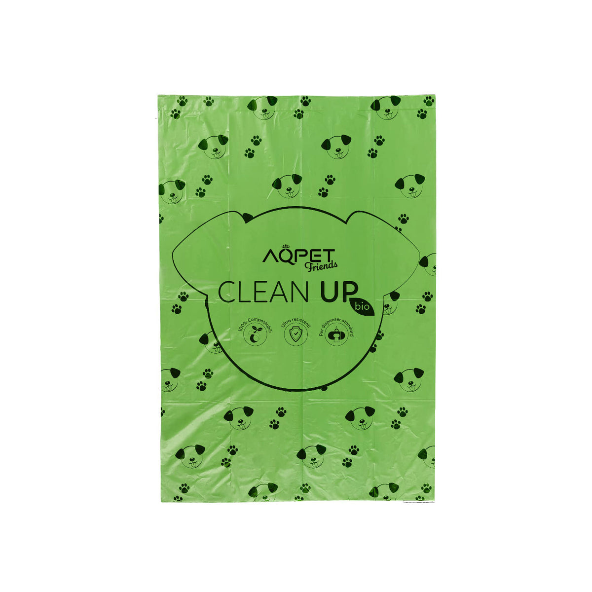 AQPET FRIENDS Clean Up Bio Sacs hygiéniques compostables 8X15 - 120 sacs