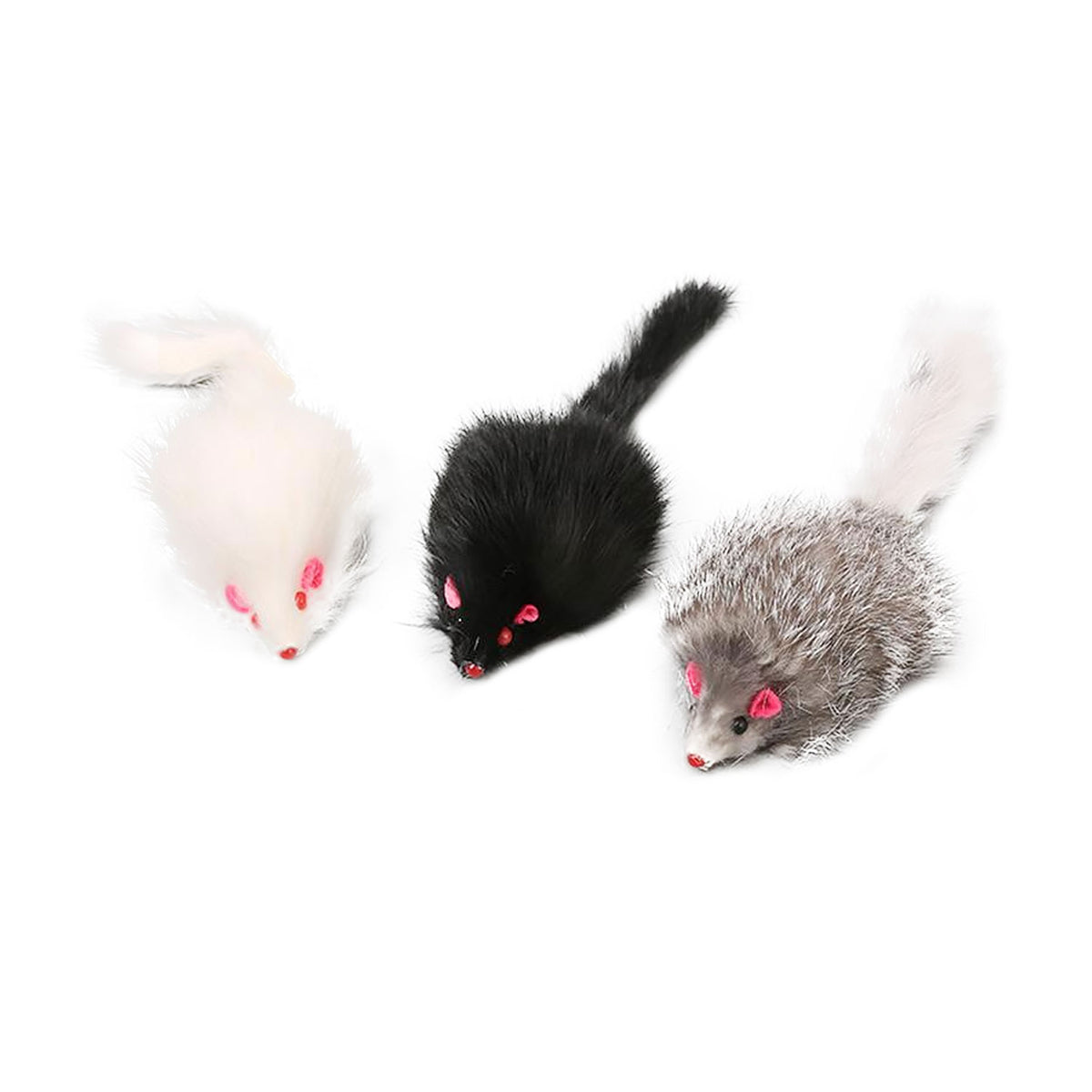 AQPET FRIENDS Jouet pour chat Souris réaliste avec grelot - 18 cm Jeu pour chats