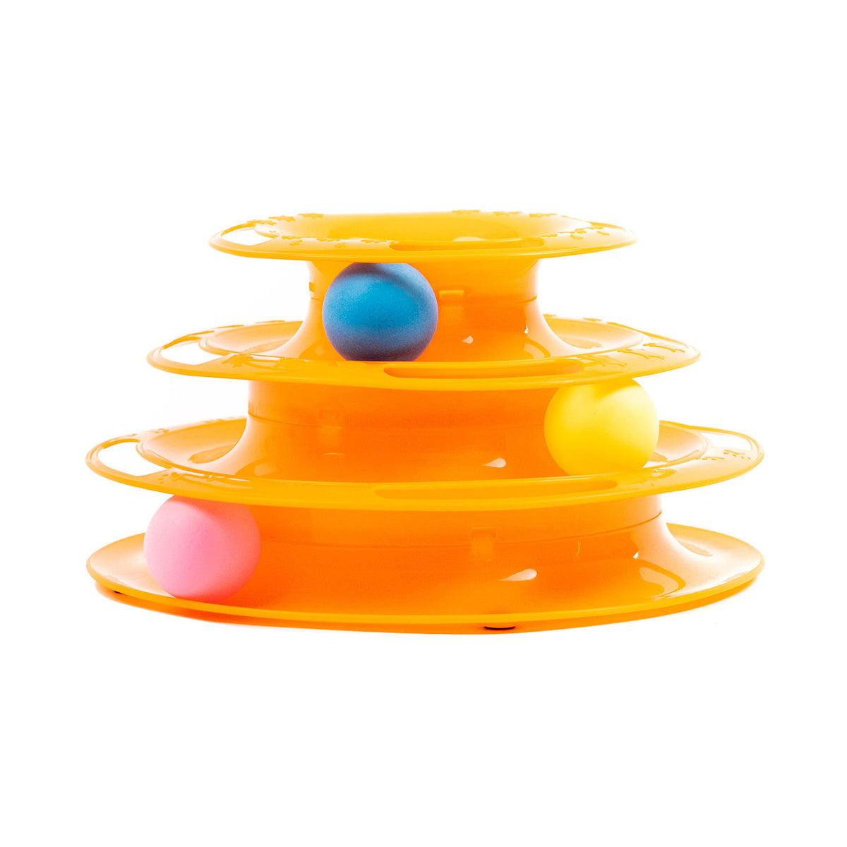 AQPET FRIENDS Jouet pour chat Tour - 25X13 cm Jeu pour chats avec balle