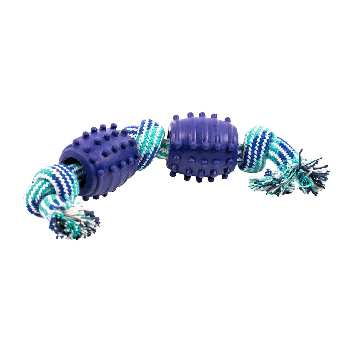 AQPET FRIENDS Jouets pour chien Rope Corde avec balles en caoutchouc Jeu pour chiens Amusement pour animaux