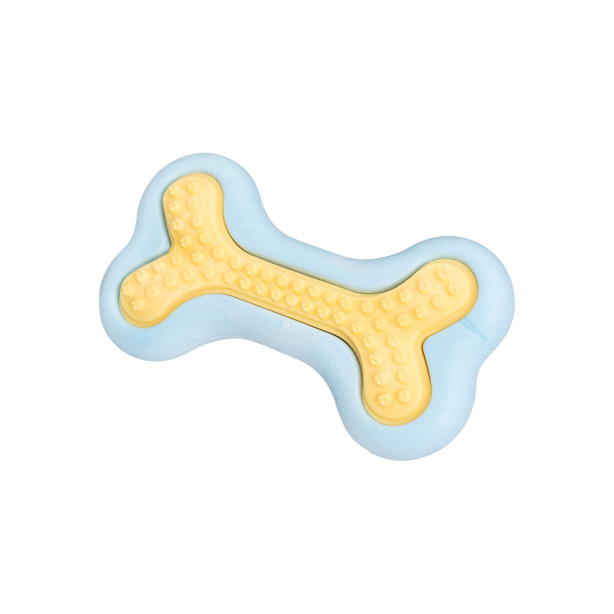 AQPET FRIENDS AQPET Jouet dentaire pour chien, os en caoutchouc, jouet amusant pour chien