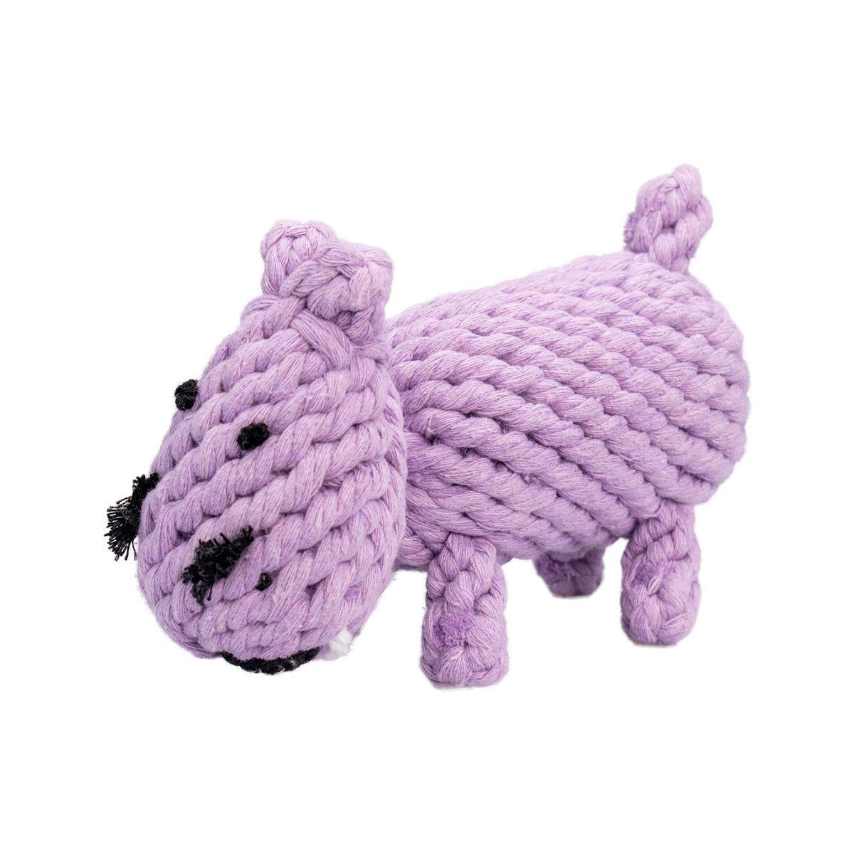 AQPET FRIENDS AQPET Jouet pour chien, hippopotame en corde de coton, 18 X 12 Cm, jouet amusant pour chien
