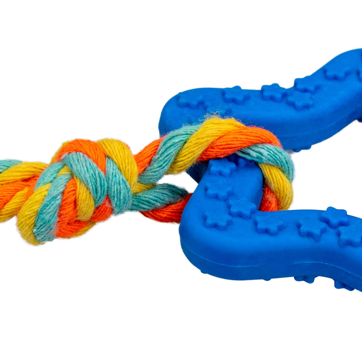 AQPET FRIENDS AQPET jouet pour chien Smarty étoile avec corde 20X8CM, jeu pour chiens, divertissement pour animaux