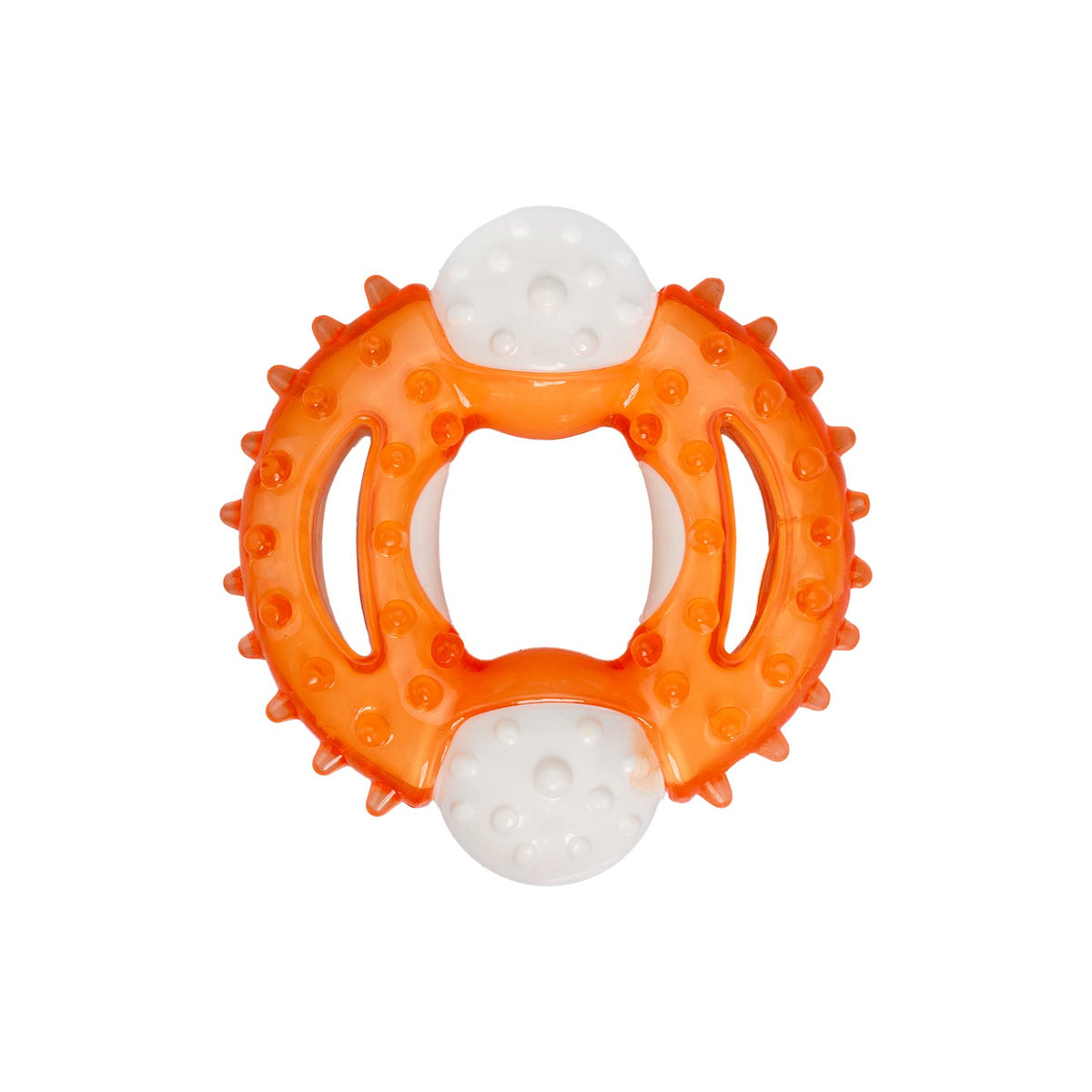 AQPET FRIENDS AQPET jouet pour chien Strong donut en caoutchouc 10.5 X 10 X 2.5 Cm, jeu pour chiens, divertissement pour animaux