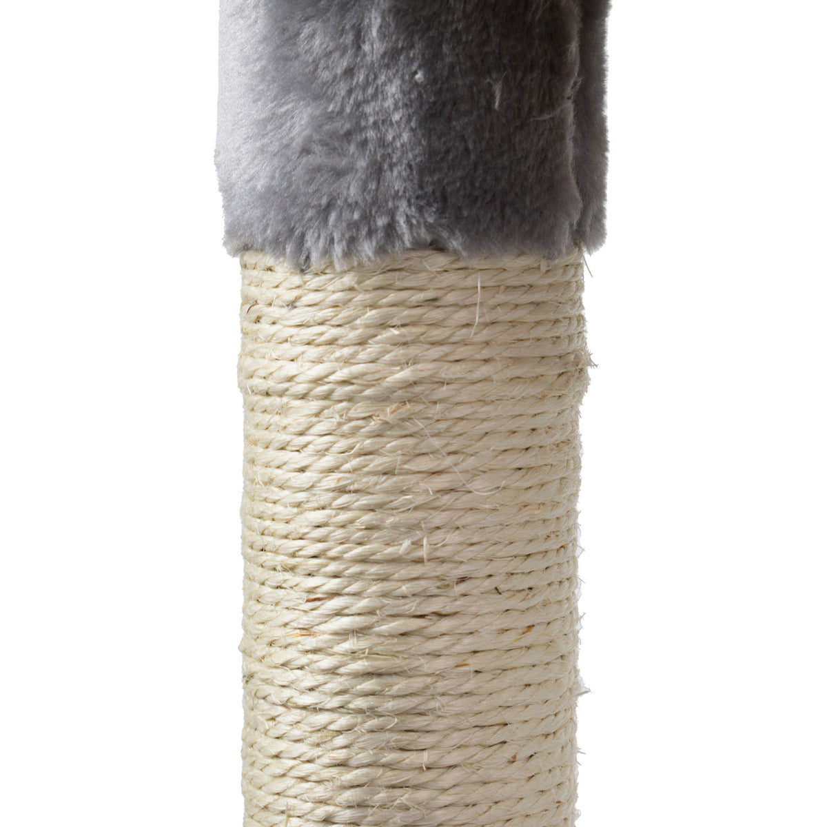 AQPET FRIENDS arbre à chat Amsterdam 112 cm avec niche, aire de jeux et griffoir pour chats, couleur grise