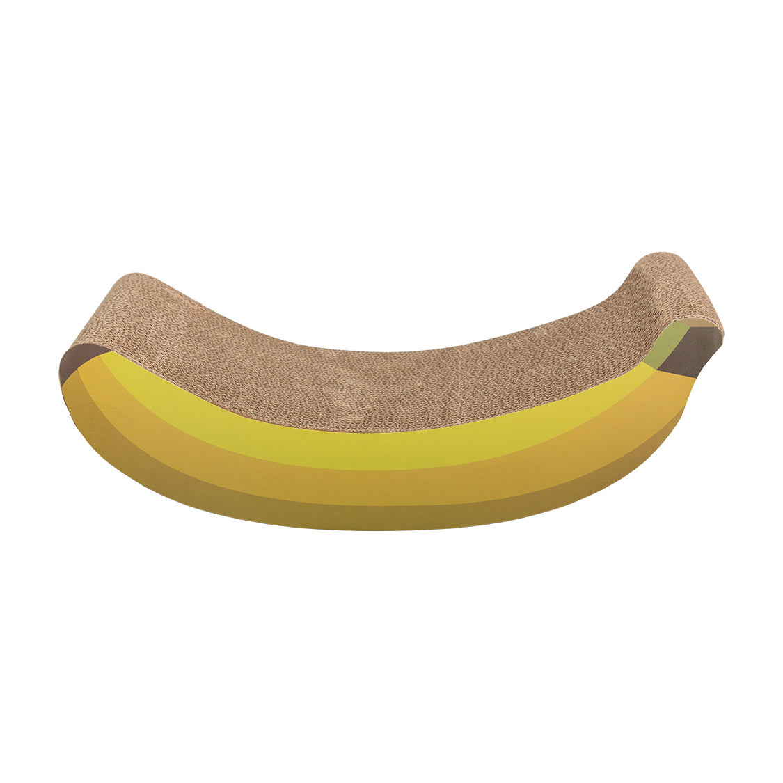 AQPET FRIENDS griffoir en carton en forme de banane pour chats, 47X22X15CM, jeu et détente