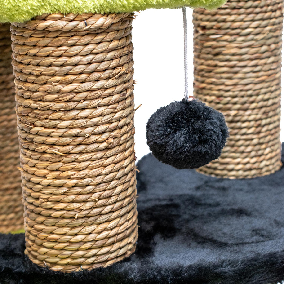AQPET FRIENDS griffoir Madrid - 86 Cm, vert/noir, pour chats, jeu, détente et divertissement