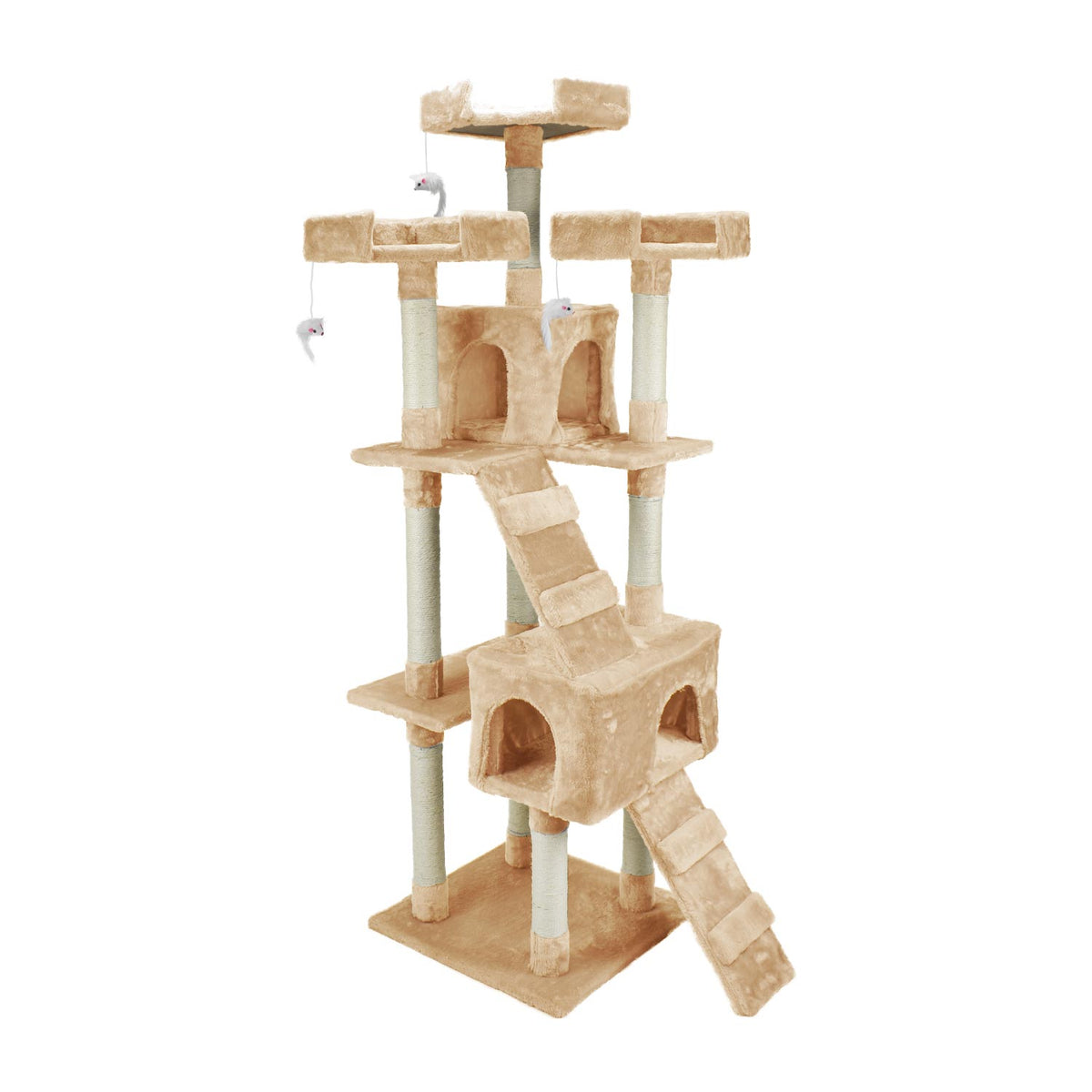 AQPET FRIENDS griffoir Manhattan en sisal, 170 Cm, pour chats, jeu, détente et divertissement