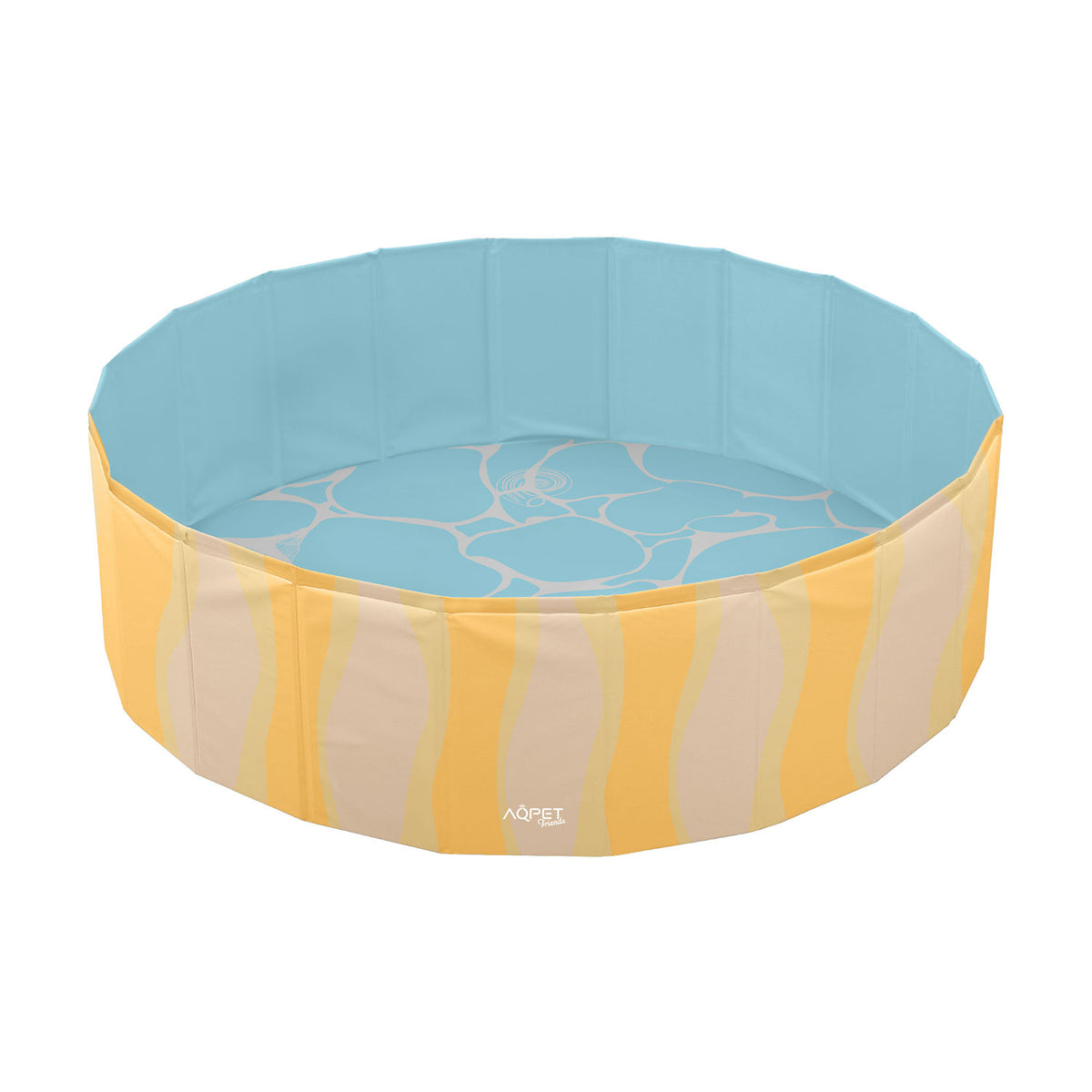 AQPET FRIENDS Pool piscine pour chien, motif Sea, pliable et anti-rayures, pour extérieur et jardin