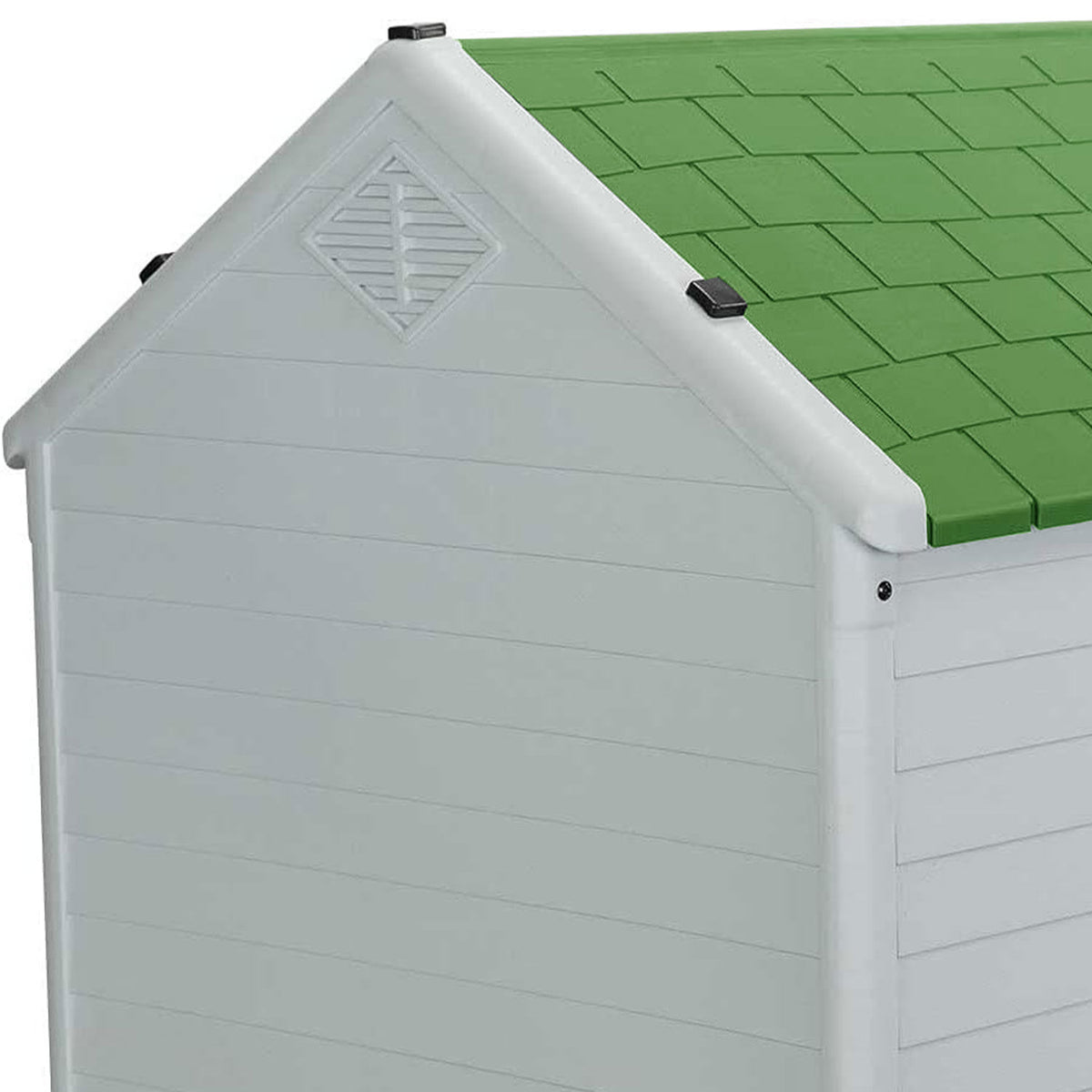 AQPET FRIENDS Chalet Niche en plastique imperméable pour chiens et chats, confort et détente, pour intérieur et extérieur