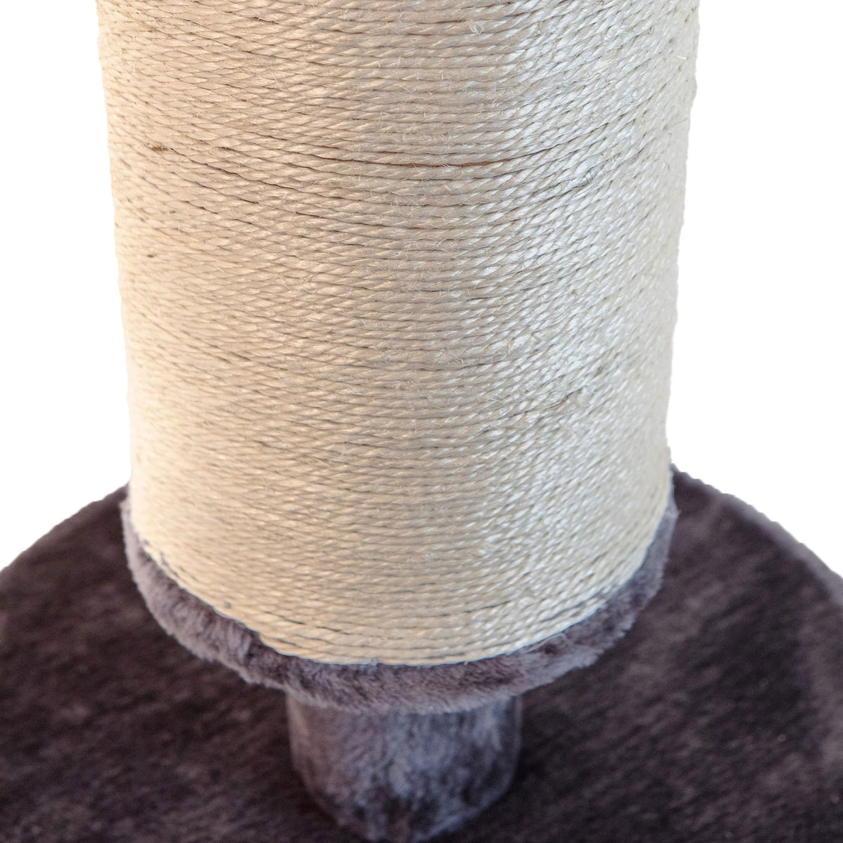 AQPET FRIENDS griffoir pour chat en sisal et tissu avec plateforme, hauteur 58 cm, pour le plus grand plaisir de votre chat, couleur grise