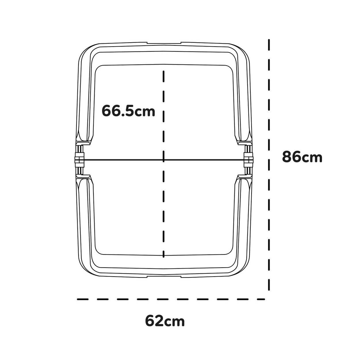 AQPET FRIENDS Bac à litière pour chiens, toilette pliable 86x62 cm, plateau pour tapis absorbants, idéal pour l'apprentissage des chiots et l'utilisation à la maison