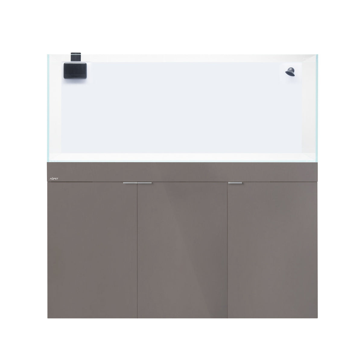 AQPET KIT AQUARIUM AQUA 120 REEF EN VERRE EXTRA-CLAIR COULEUR TAUPE