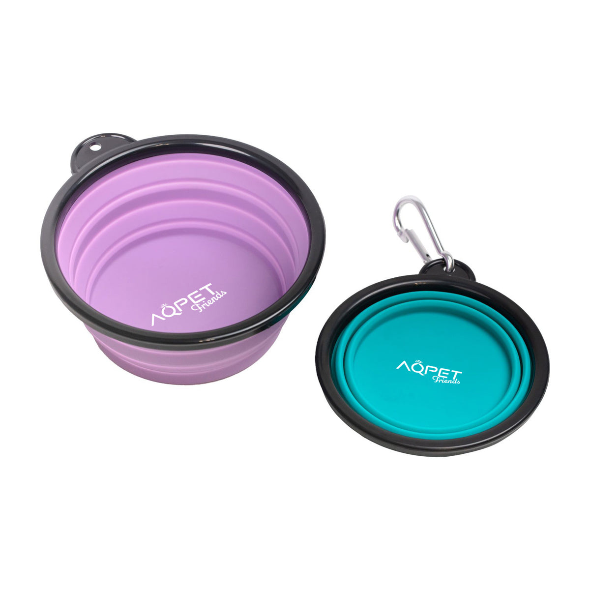 AQPET FRIENDS Gnammy Travel Écuelle de voyage pliable pour chiens et chats, pour nourriture et eau