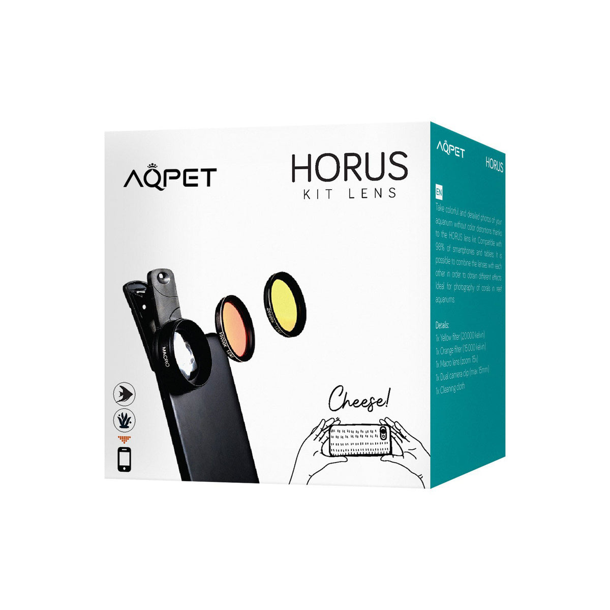 AQPET KIT DE LENTILLES HORUS POUR PHOTOGRAPHIER LES CORAUX