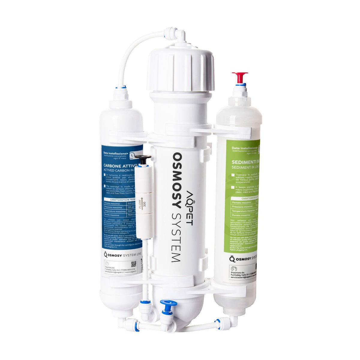 AQPET OSMOSY3 SYSTÈME D'OSMOSE À 3 ÉTAPES EN LIGNE