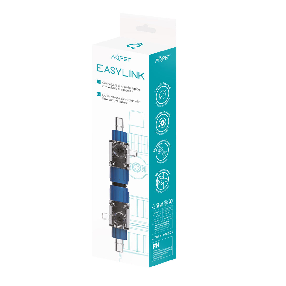 AQPET Raccord pour tubes EasyLink