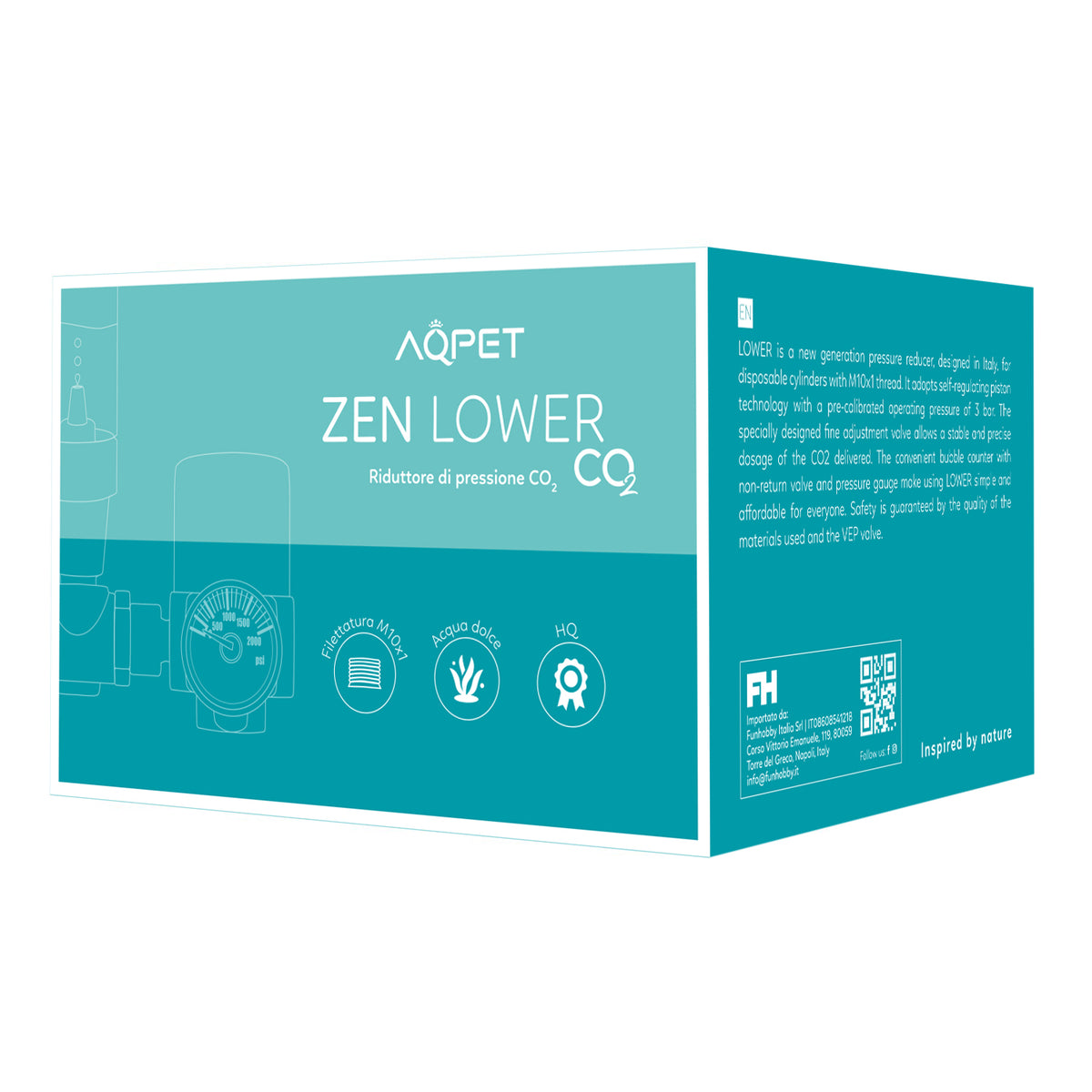 AQPET ZEN LOWER DÉTENDEUR DE PRESSION POUR BOUTEILLES DE CO2